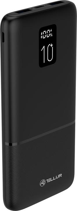 Actual product image Tellur PD102 Boost Pro 10000mAh power bank 2xQC3.0 22.5W + PD 20W, LCD display, black (10000 mAh, 22.50 W, 37 Wh)