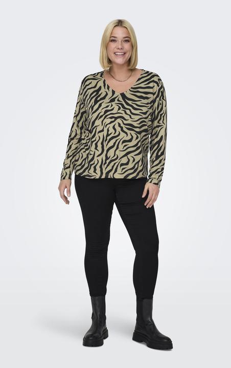 Image du produit Only Coupe normale Col rond Curve Volume des manches Top (L)