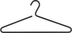 Actual product image Wenko 25 Lux hangers black (25x)