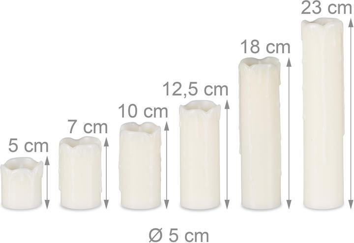 Actual product image Relaxdays LED candles (6x)