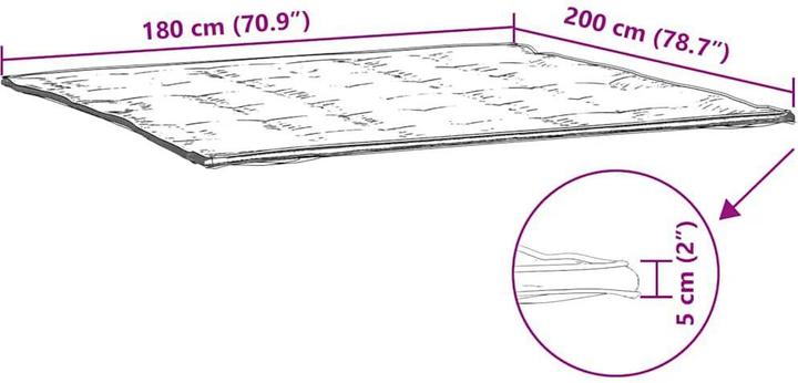 Produktbild vidaXL Matratzenschoner (180 x 200 cm)