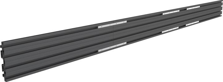 Multibrackets Aluminum Profile, Modular Pro System, Black (Cable Strips / Sleeves)