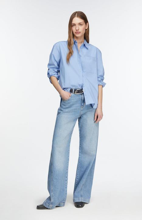 Immagine prodotto Comma Bluse Lockere Hemdbluse aus Popeline (38)