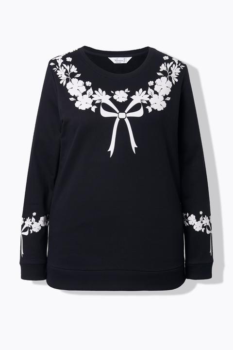 Produktbild Miamoda Sweatshirt, bequeme Passform, Schleifen-Muster (52)