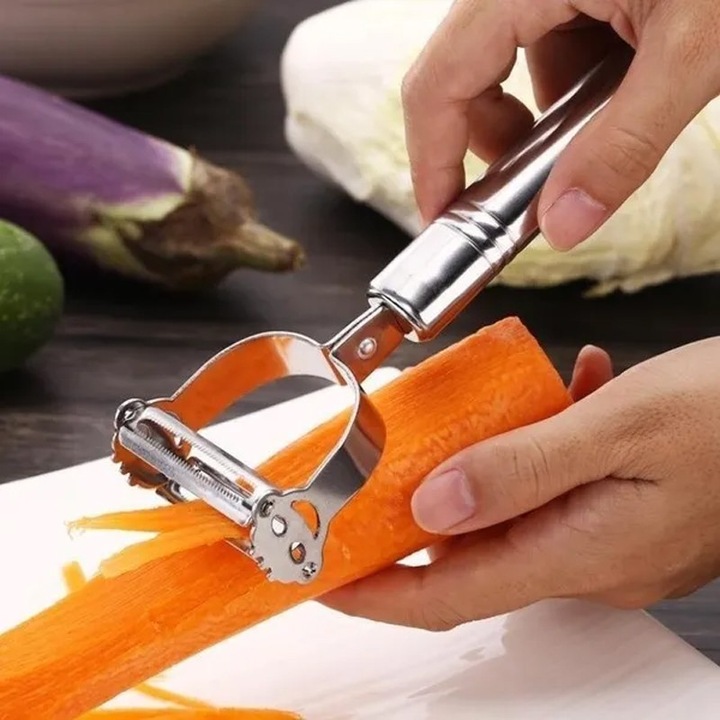 Produktbild Cbx Obst und Gemüse Schäler 2-in-1 aus Edelstahl
