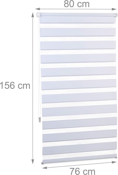 Image du produit Relaxdays Store enrouleur double face klemmfix (80 x 6,5 x 156 cm)