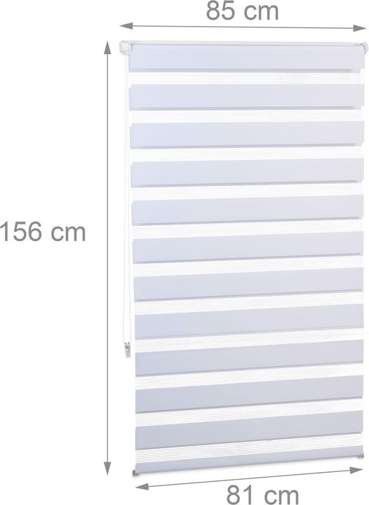 Produktbild Relaxdays Doppelrollo Klemmfix (85 x 6.5 x 156 cm)