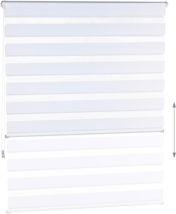 Actual product image Relaxdays Double roller blind Klemmfix (110 x 6.5 x 156 cm)