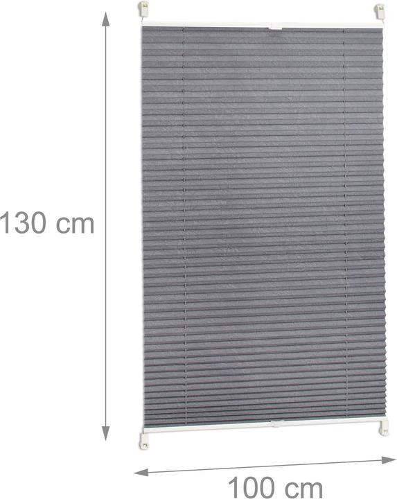 Image du produit Relaxdays Pleated Blinds Gris (100 x 2 x 130 cm)