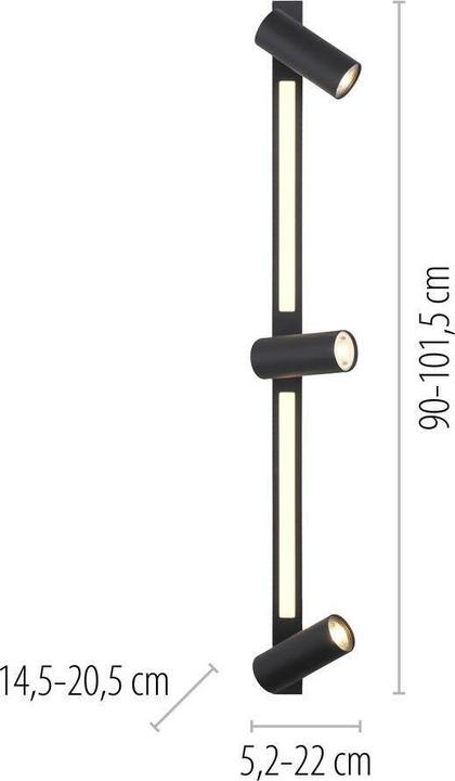 Produktbild Just Light LED Deckenlampe SCHÖNER WOHNEN-Kollektion DANTE Strahlerleiste dreh- schwenkbar, zusätz. Downlight (GU10)
