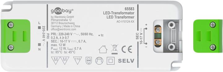 Actual product image Goobay LED constant current transformer / 12 W