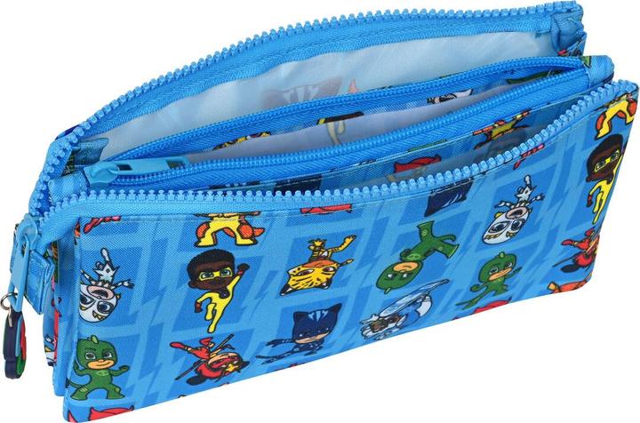 Produktbild PJ Masks Dreifaches Mehrzweck-Etui Blau 22 x 12 x 3 cm