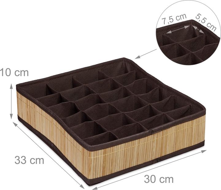 Immagine prodotto Relaxdays Scatola di cravatta (30 x 33 x 10 cm, 9 l)