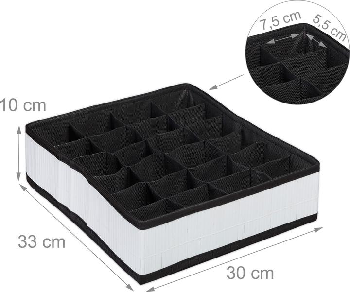 Actual product image Relaxdays Tie box (1 x, 30 x 33 x 10 cm)