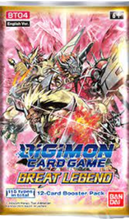 Actual product image Digimon Great Legend BT04 Booster - Card Game - EN (English, Booster display)