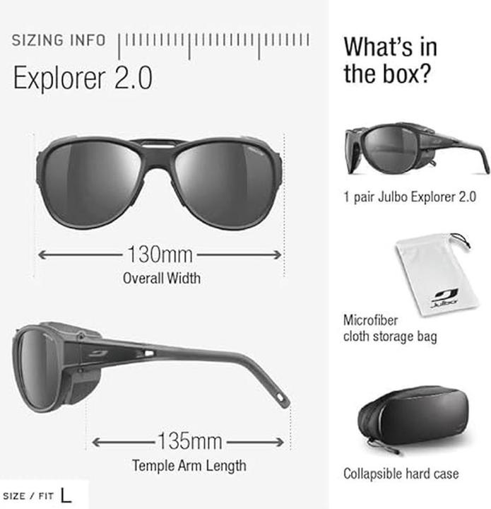 Immagine prodotto Julbo Explorer 2.0 (Blu opaco, Ione cammello)