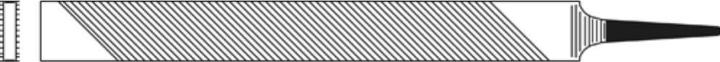 Actual product image Dick Lathe files flat butt 300 mm cut length cut (Stroke 0, 30 mm)