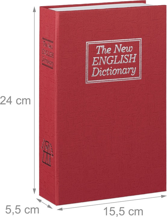 Relaxdays Book safe dictionary