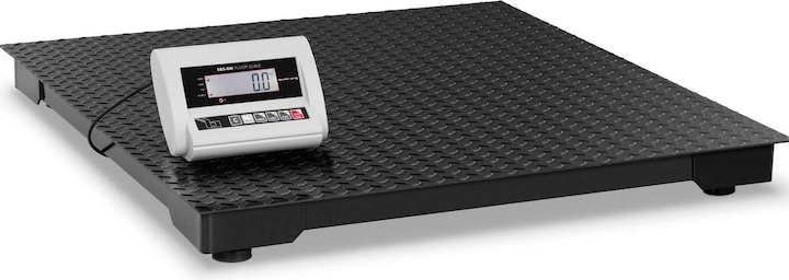 Produktbild Steinberg Plattformwaage LCD Anzeige Waage Bodenwaage Industriewaage 1000 kg Akku 10 h