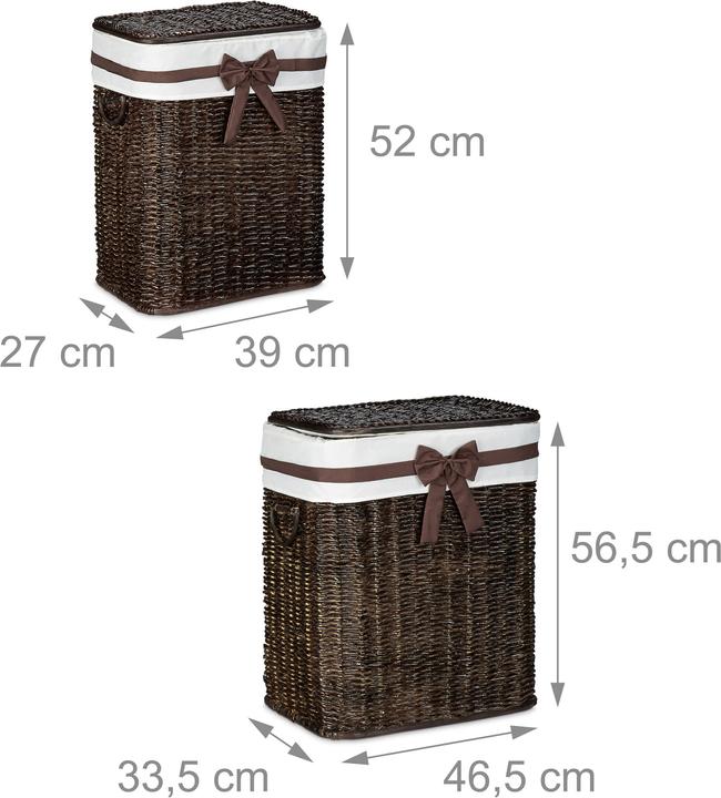 Actual product image Relaxdays Laundry basket