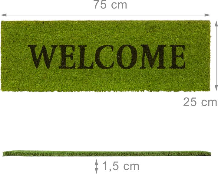Actual product image Relaxdays Doormat (75 x 25 x 1.5 cm)
