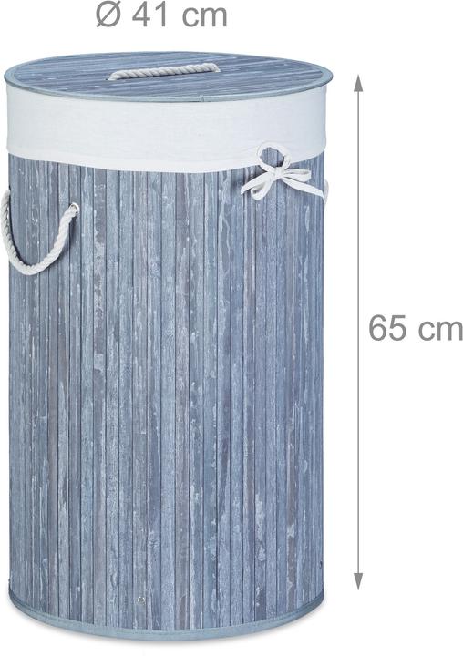 Actual product image Relaxdays Round Hamper (70 l)