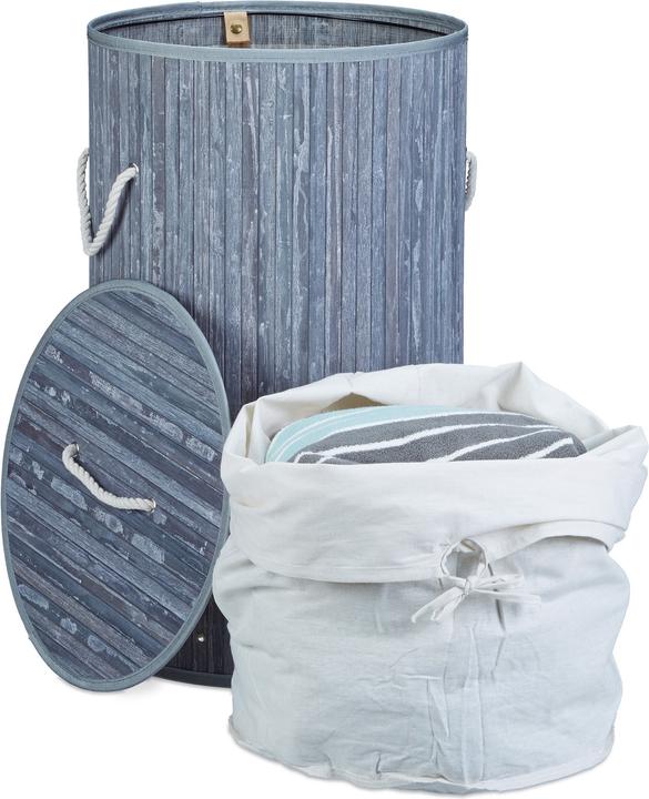 Actual product image Relaxdays Round Hamper (70 l)