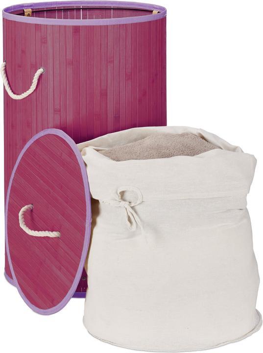 Actual product image Relaxdays Round Hamper (70 l)