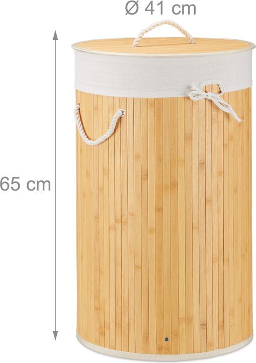 Actual product image Relaxdays Round Hamper (70 l)