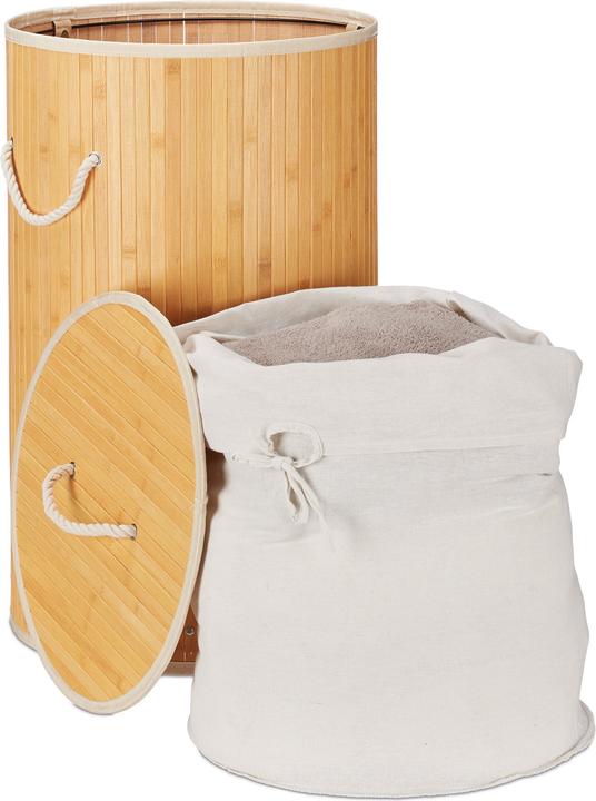 Actual product image Relaxdays Round Hamper (70 l)