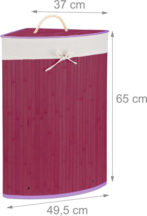 Actual product image Relaxdays Corner Hamper (60 l)