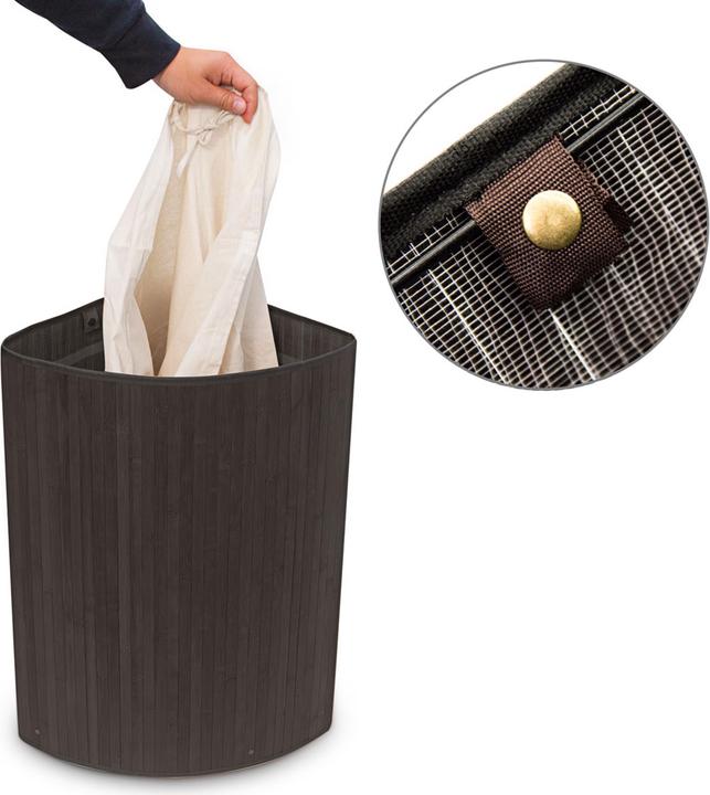 Produktbild Relaxdays Eckwäschekorb (60 l)