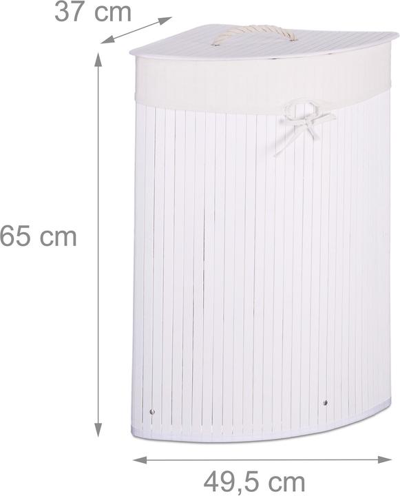 Produktbild Relaxdays Eckwäschekorb (60 l)