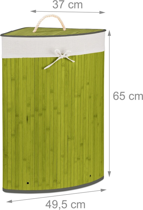 Actual product image Relaxdays Corner Hamper (60 l)