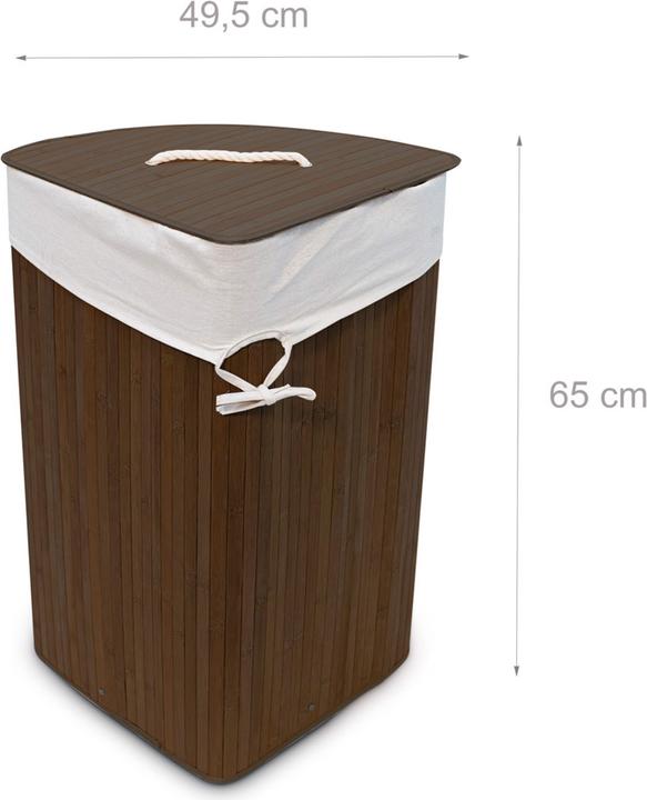 Produktbild Relaxdays Eckwäschekorb (60 l)