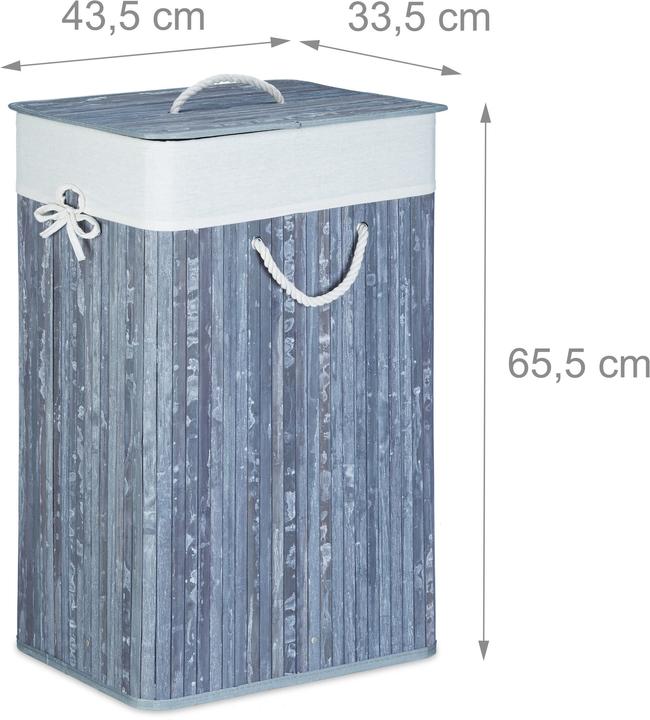 Image du produit Relaxdays Panier à linge rectangle (83 l)
