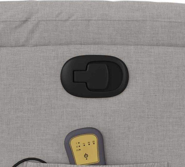 Immagine prodotto vidaXL Sedia da massaggio in tessuto grigio nuvola