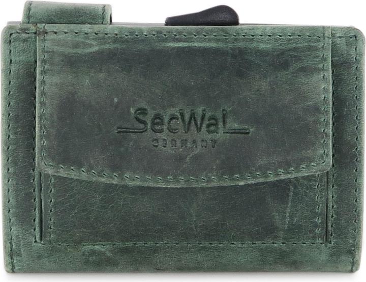 Actual product image SecWal 2 Kartenetui mit Münzfach, grün, 10 Karten, RFID