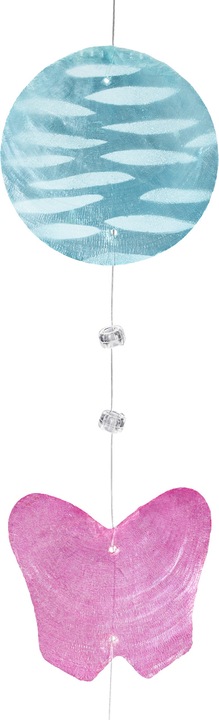 Actual product image Relaxdays Capiz Garland Set of 4 for Door