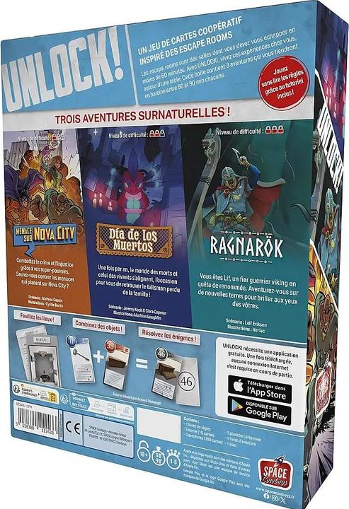 Produktbild Asmodée Unlock! Supernatural Adventures (Französisch, 1 - 6 Spieler)