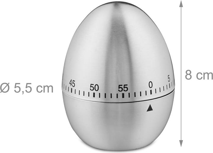 Image du produit Relaxdays Minuteur de cuisine, inox
