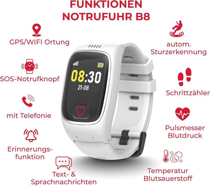 Produktbild Ilogs James Notrufuhr B8 (4G)