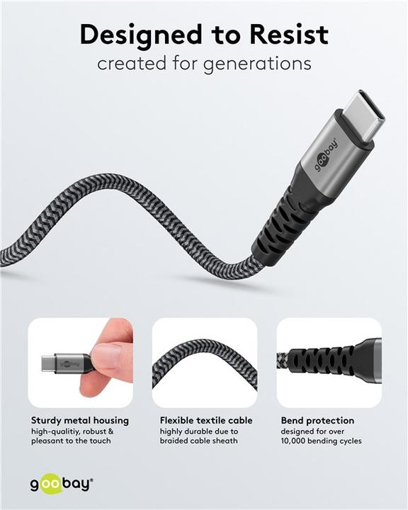 Image du produit Goobay 2en1 (1.50 m, USB 2.0, 60 W)