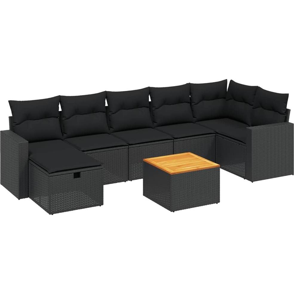 VidaXL, Gartenlounge, 10-tlg. Garten-Lounge-Set mit Kissen