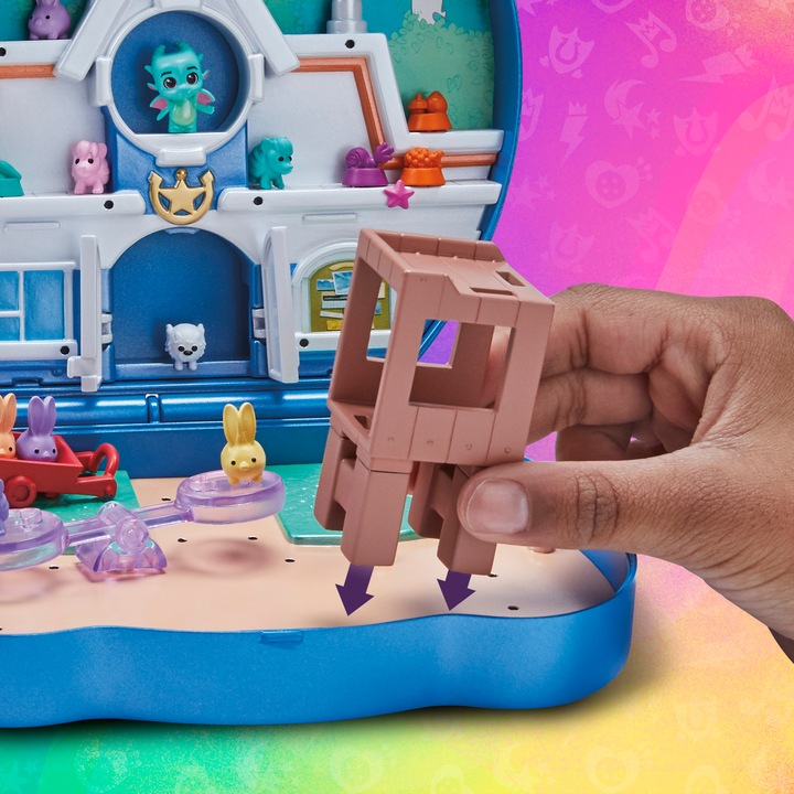 Actual product image My Little Pony Mini World Magic Animal Corner Mini Play World, Play Set to Build Your Own with Hitch Trai
