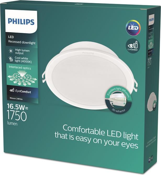 Actual product image Philips RECESSED MESON 150 16.5W 40K WH (1750 lm)