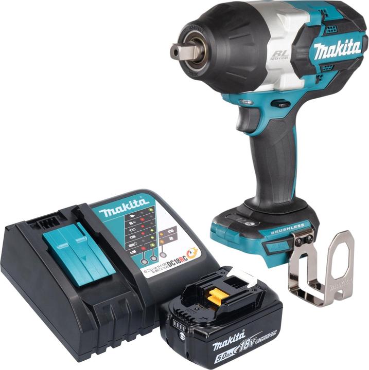 Produktbild Makita DTW 1004 RT1 Akku Schlagschrauber 18 V 1050 Nm 1/2" Brushless + 1x Akku 5,0 Ah + Ladegerät