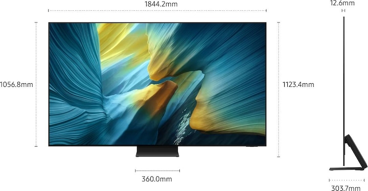 Actual product image Samsung QE83S95F (83", S95F, OLED, 4K, 2025)