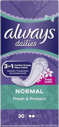 Produktbild Always Right Fresh & Protect Daily Towels 30er Pack - 1er-Set (Körperlotion)