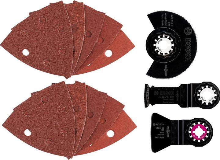 Produktbild Bosch Professional Zubehör Starlock-Set Universal, 13-teilig, für Multi-Cutter, Wood and Metal
